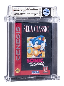 1991 SEGA Genesis (USA) "Sonic the Hedgehog" Sealed Video Game - WATA 9.6/A++